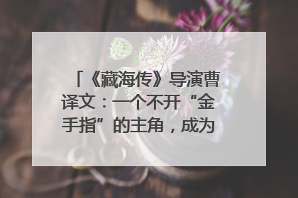 《藏海传》导演曹译文：一个不开“金手指”的主角，成为苍生守护者