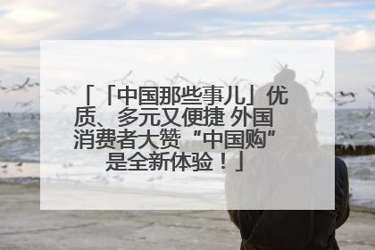 「中国那些事儿」优质、多元又便捷 外国消费者大赞“中国购”是全新体验！