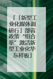 「新型工业化媒体调研行」部省政策“组合拳”激活新型工业化华东样板
