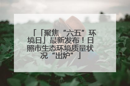 「聚焦“六五”环境日」最新发布！日照市生态环境质量状况“出炉”