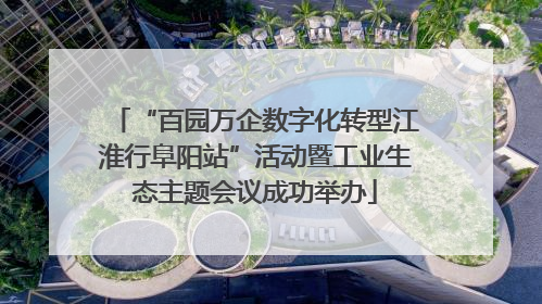 “百园万企数字化转型江淮行阜阳站”活动暨工业生态主题会议成功举办