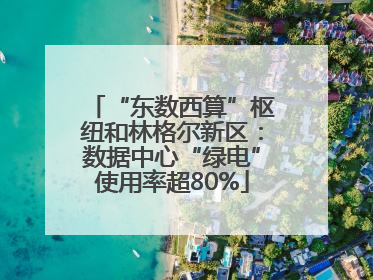 “东数西算”枢纽和林格尔新区：数据中心“绿电”使用率超80%