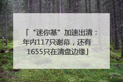 “迷你基”加速出清：年内117只谢幕，还有1655只在清盘边缘