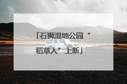 石狮湿地公园“稻草人”上新