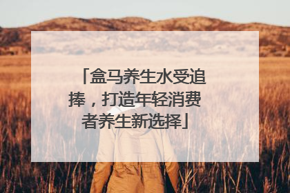 盒马养生水受追捧，打造年轻消费者养生新选择