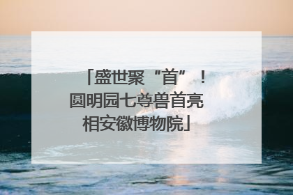 盛世聚“首”！圆明园七尊兽首亮相安徽博物院
