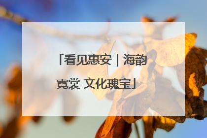 看见惠安｜海韵霓裳 文化瑰宝