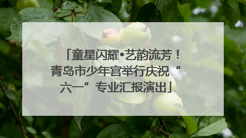 童星闪耀•艺韵流芳！青岛市少年宫举行庆祝“六一”专业汇报演出