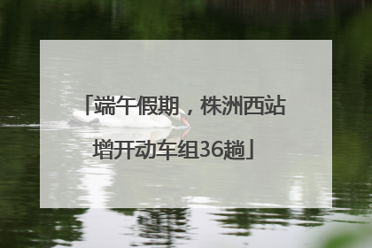 端午假期，株洲西站增开动车组36趟