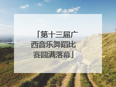 第十三届广西音乐舞蹈比赛圆满落幕