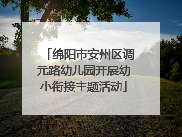 绵阳市安州区调元路幼儿园开展幼小衔接主题活动