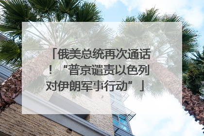 俄美总统再次通话！“普京谴责以色列对伊朗军事行动”
