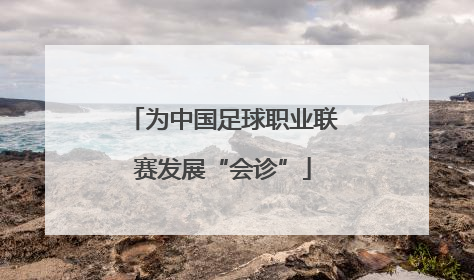 为中国足球职业联赛发展“会诊”