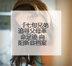 七旬兄弟追寻父母革命足迹 向阳新县档案馆捐赠珍贵史料