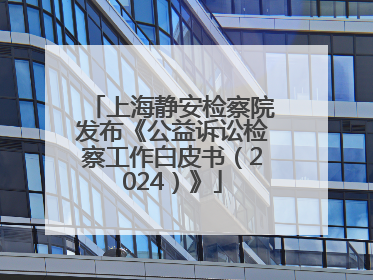 上海静安检察院发布《公益诉讼检察工作白皮书（2024）》