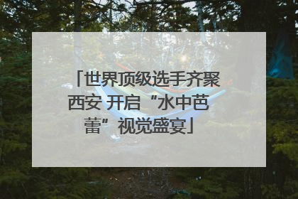 世界顶级选手齐聚西安 开启“水中芭蕾”视觉盛宴