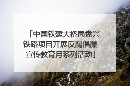 中国铁建大桥局盘兴铁路项目开展反腐倡廉宣传教育月系列活动