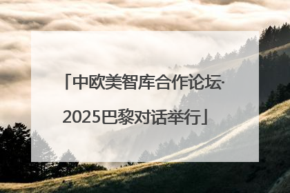 中欧美智库合作论坛·2025巴黎对话举行
