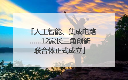 人工智能、集成电路……12家长三角创新联合体正式成立