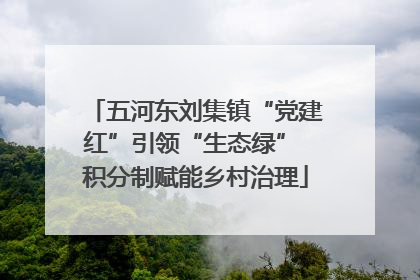五河东刘集镇“党建红”引领“生态绿” 积分制赋能乡村治理