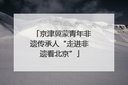 京津冀蒙青年非遗传承人“走进非遗看北京”