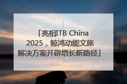 亮相ITB China 2025，鲸鸿动能文旅解决方案开辟增长新路径
