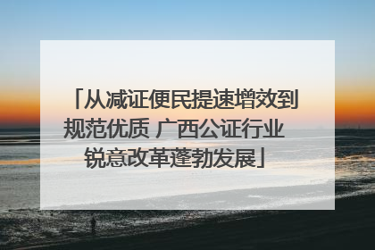 从减证便民提速增效到规范优质 广西公证行业锐意改革蓬勃发展