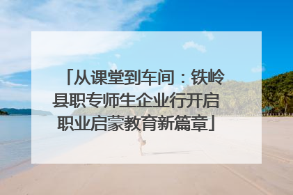 从课堂到车间：铁岭县职专师生企业行开启职业启蒙教育新篇章