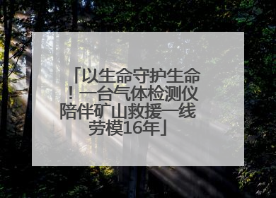 以生命守护生命！一台气体检测仪陪伴矿山救援一线劳模16年