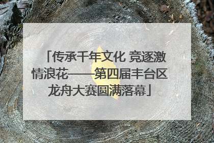 传承千年文化 竞逐激情浪花——第四届丰台区龙舟大赛圆满落幕