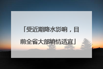 受近期降水影响，目前全省大部墒情适宜