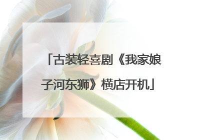 古装轻喜剧《我家娘子河东狮》横店开机