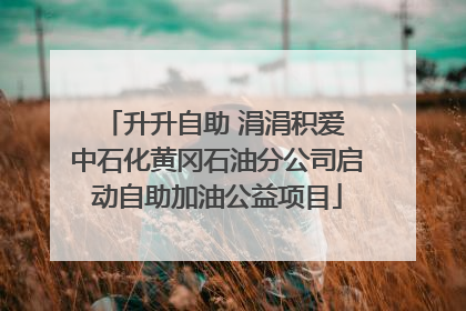 升升自助 涓涓积爱 中石化黄冈石油分公司启动自助加油公益项目