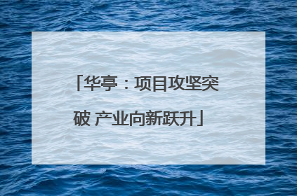华亭：项目攻坚突破 产业向新跃升
