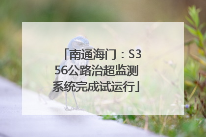 南通海门：S356公路治超监测系统完成试运行