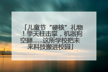 儿童节“硬核”礼物！擎天柱击掌，机器狗空翻……这所学校把未来科技搬进校园