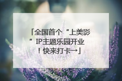 全国首个“上美影”IP主题乐园开业！快来打卡→