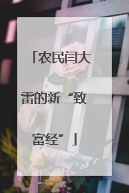 农民闫大雷的新“致富经”