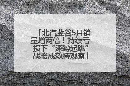 北汽蓝谷5月销量增两倍！持续亏损下“深蹲起跳”战略成效待观察