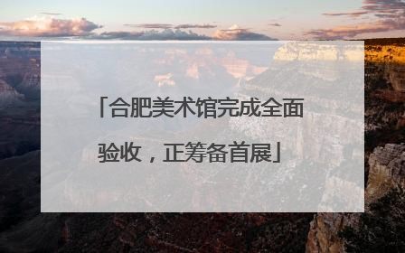 合肥美术馆完成全面验收，正筹备首展