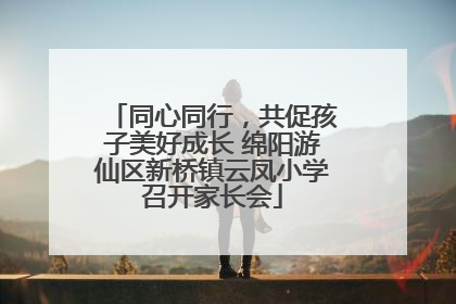 同心同行，共促孩子美好成长 绵阳游仙区新桥镇云凤小学召开家长会