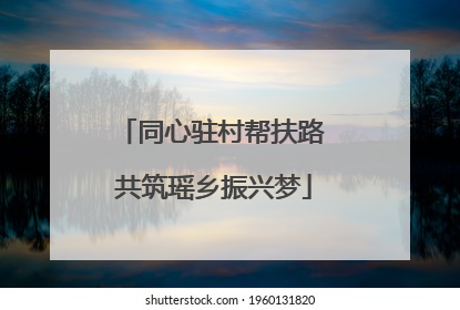 同心驻村帮扶路 共筑瑶乡振兴梦