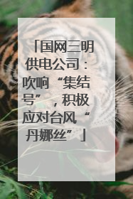 国网三明供电公司：吹响“集结号”，积极应对台风“丹娜丝”