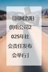 国网洛阳供电公司2025年社会责任发布会举行