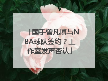 国手曾凡博与NBA球队签约？工作室发声否认