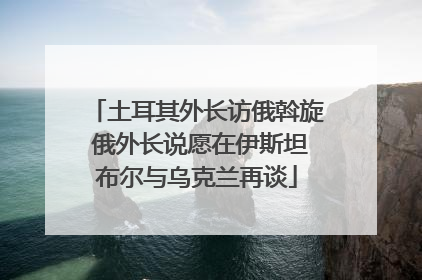 土耳其外长访俄斡旋 俄外长说愿在伊斯坦布尔与乌克兰再谈
