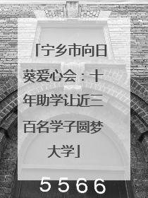 宁乡市向日葵爱心会：十年助学让近三百名学子圆梦大学