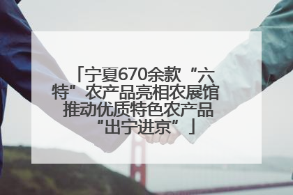 宁夏670余款“六特”农产品亮相农展馆 推动优质特色农产品“出宁进京”