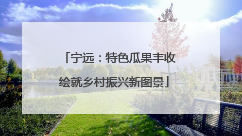 宁远：特色瓜果丰收绘就乡村振兴新图景
