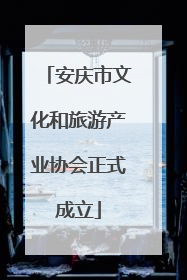 安庆市文化和旅游产业协会正式成立